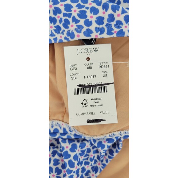 J Crew Printed strapless one-piece swimsuitSize Xs Retail $89.50 - Picture 8 of 9